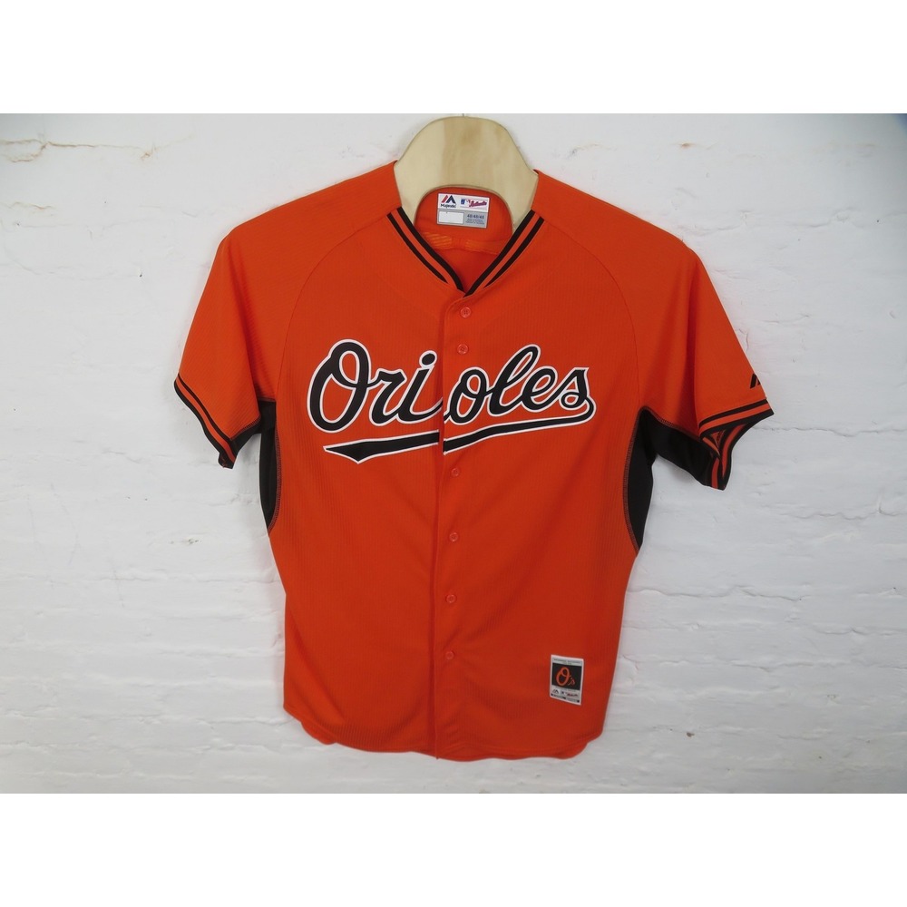 Baltimore Orioles Jersey Mens XL 48 Orange Majestic Baseball Cool Base Authentic